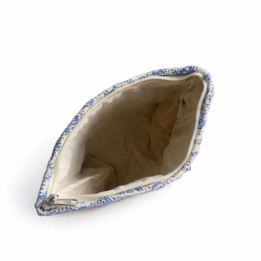 Jacquard Handmade Toiletry Bag Indigo Echo