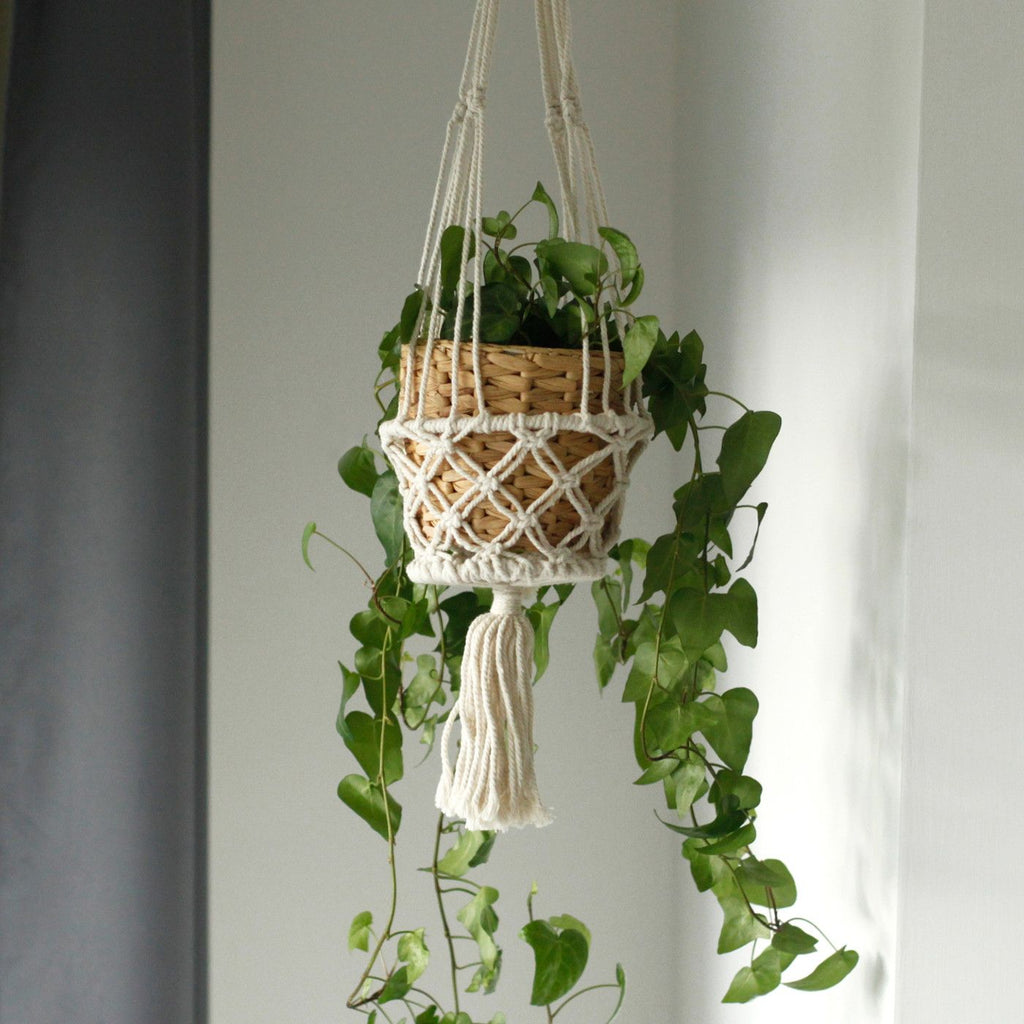 Double Pot Holder Macrame Handmade