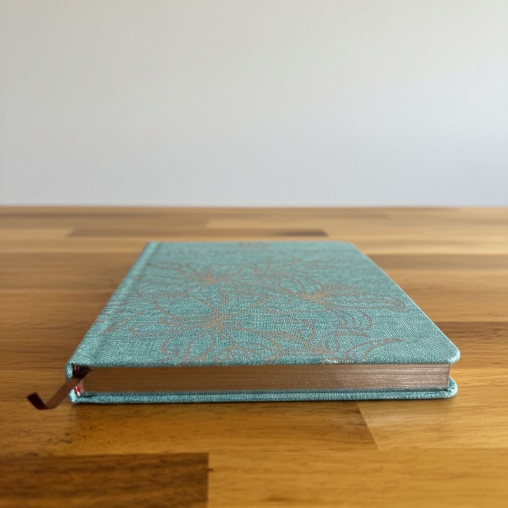 Blue Gratitude Journal with Silver Lining - 120 pages - I am Thankful For
