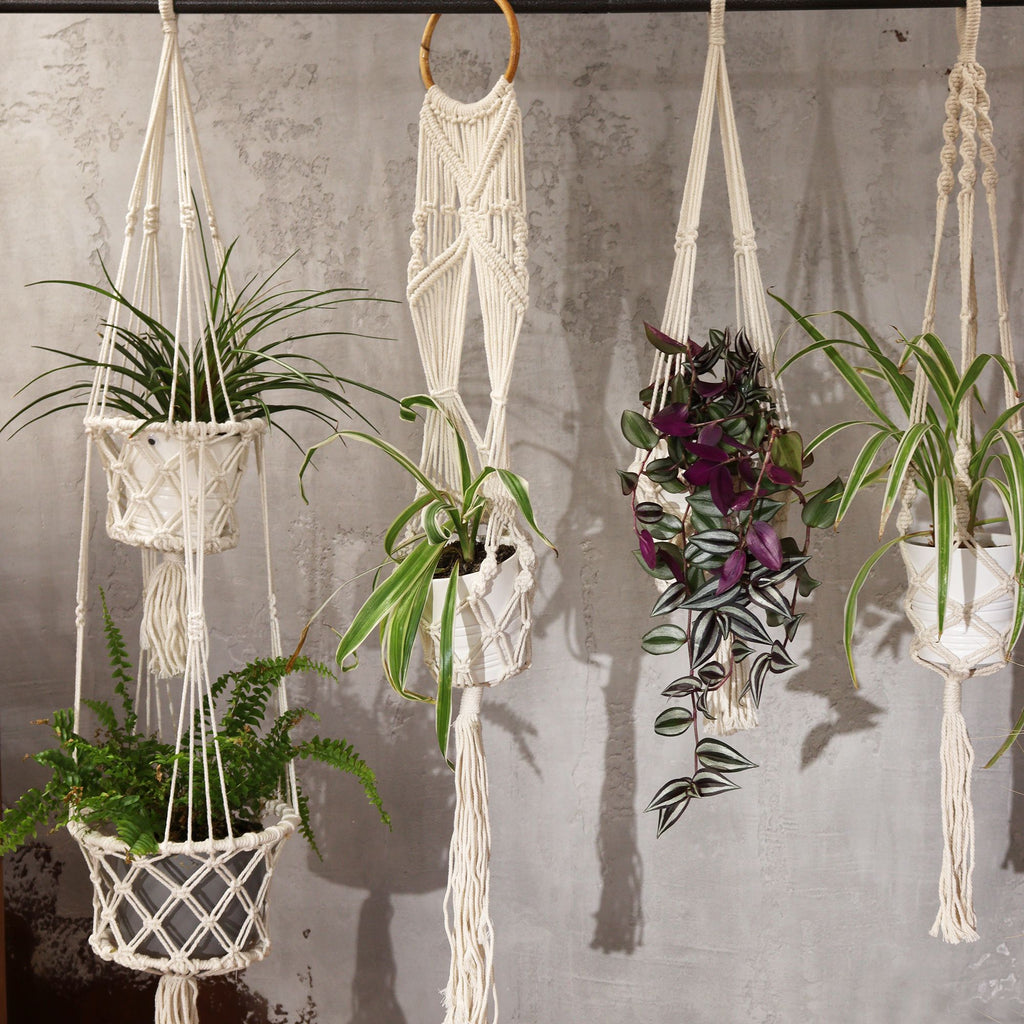 Plant Pot Holder Handmade Macrame Extra Long