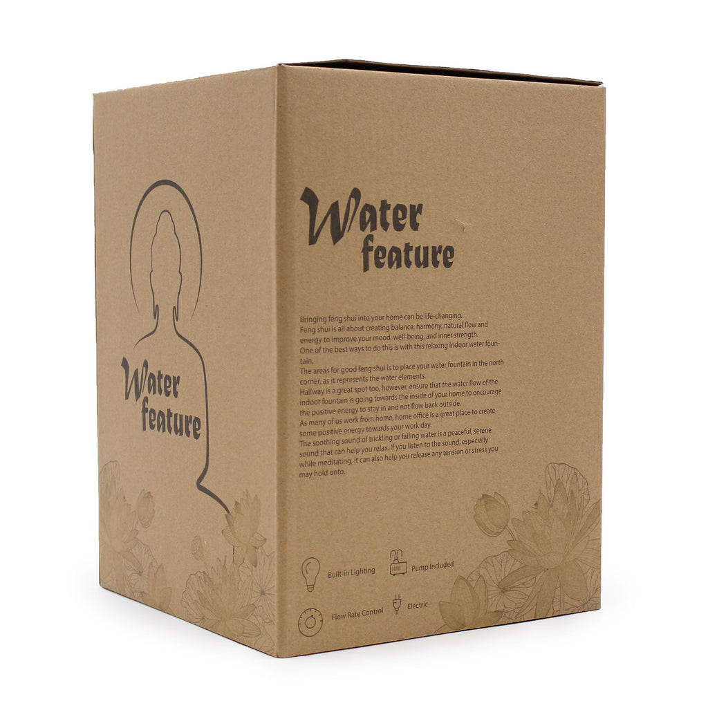 Tabletop Water Feature Golden Buddha & Vitarka Mudra