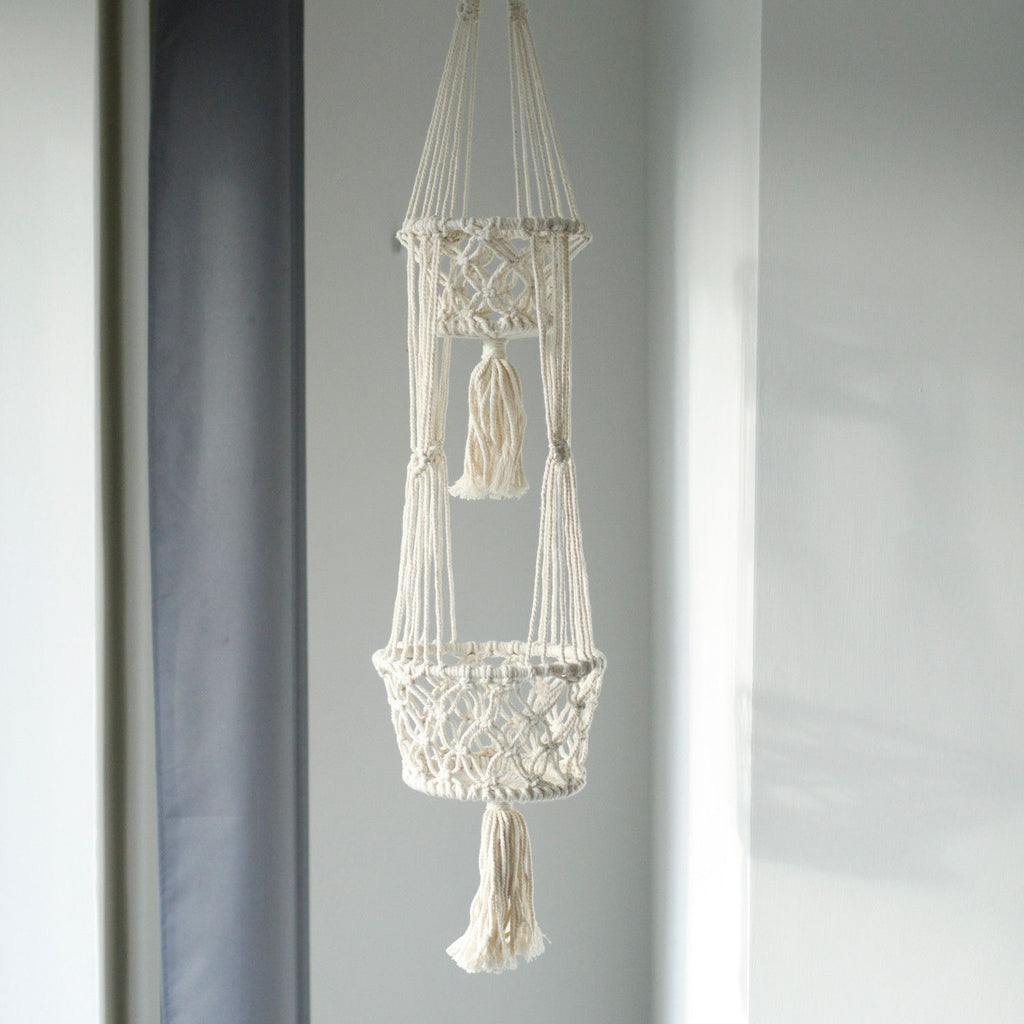 Double Pot Holder Macrame Handmade