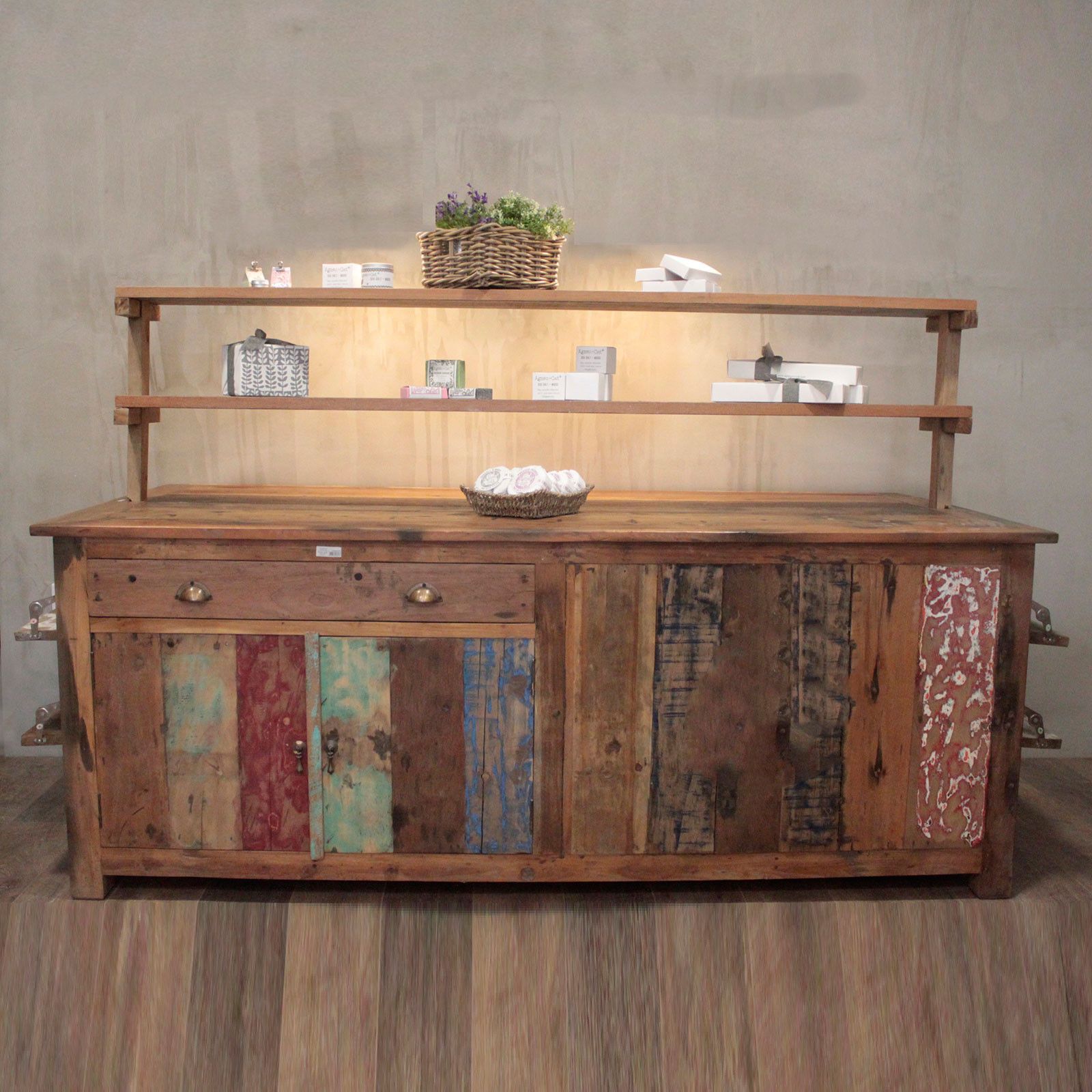 Rustic Charm A&C Large Centre Display Table 207x97x80cm