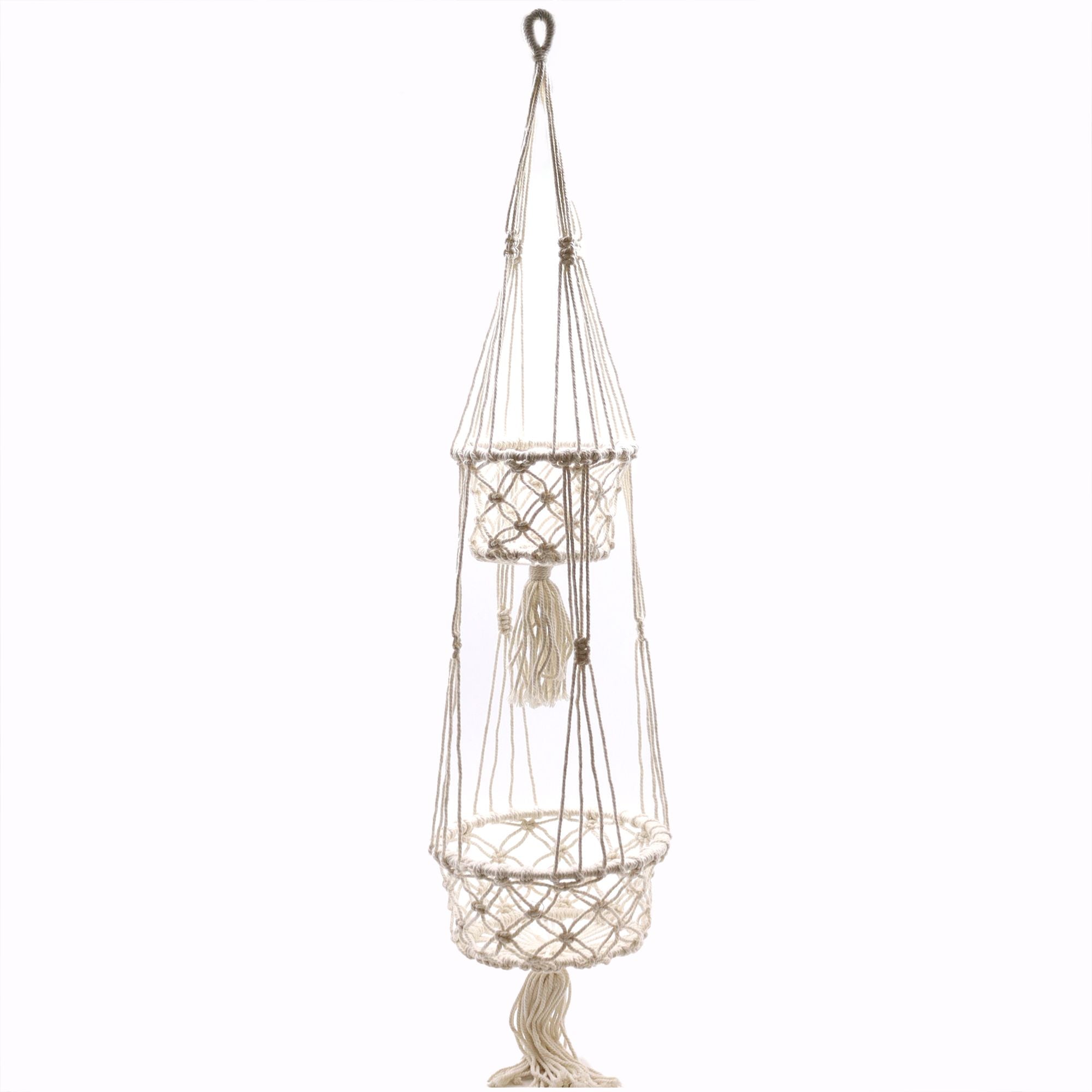 Double Pot Holder Macrame Handmade