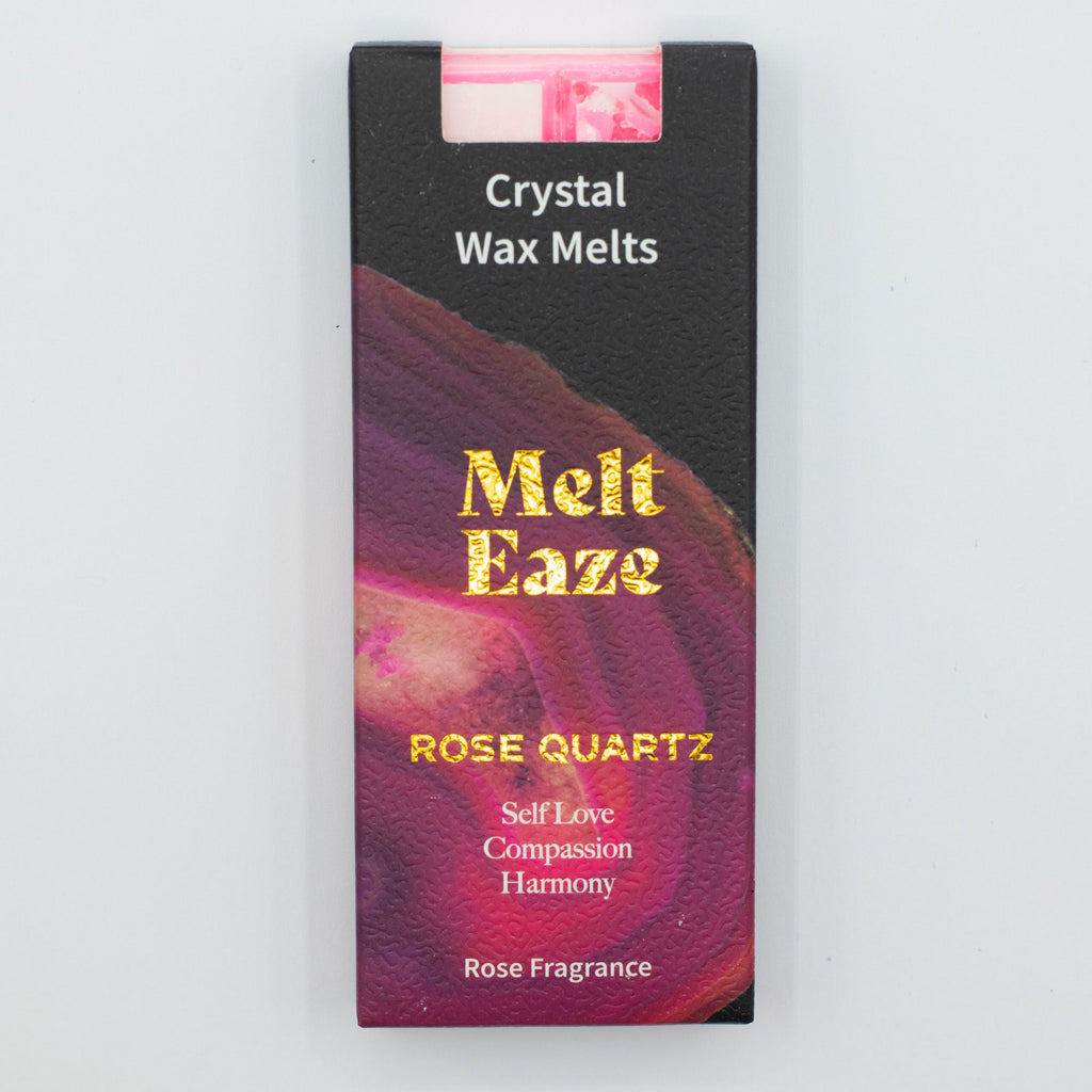 Rose Crystal Wax Melts Bar With Rose Quartz Love Gemstone Chips
