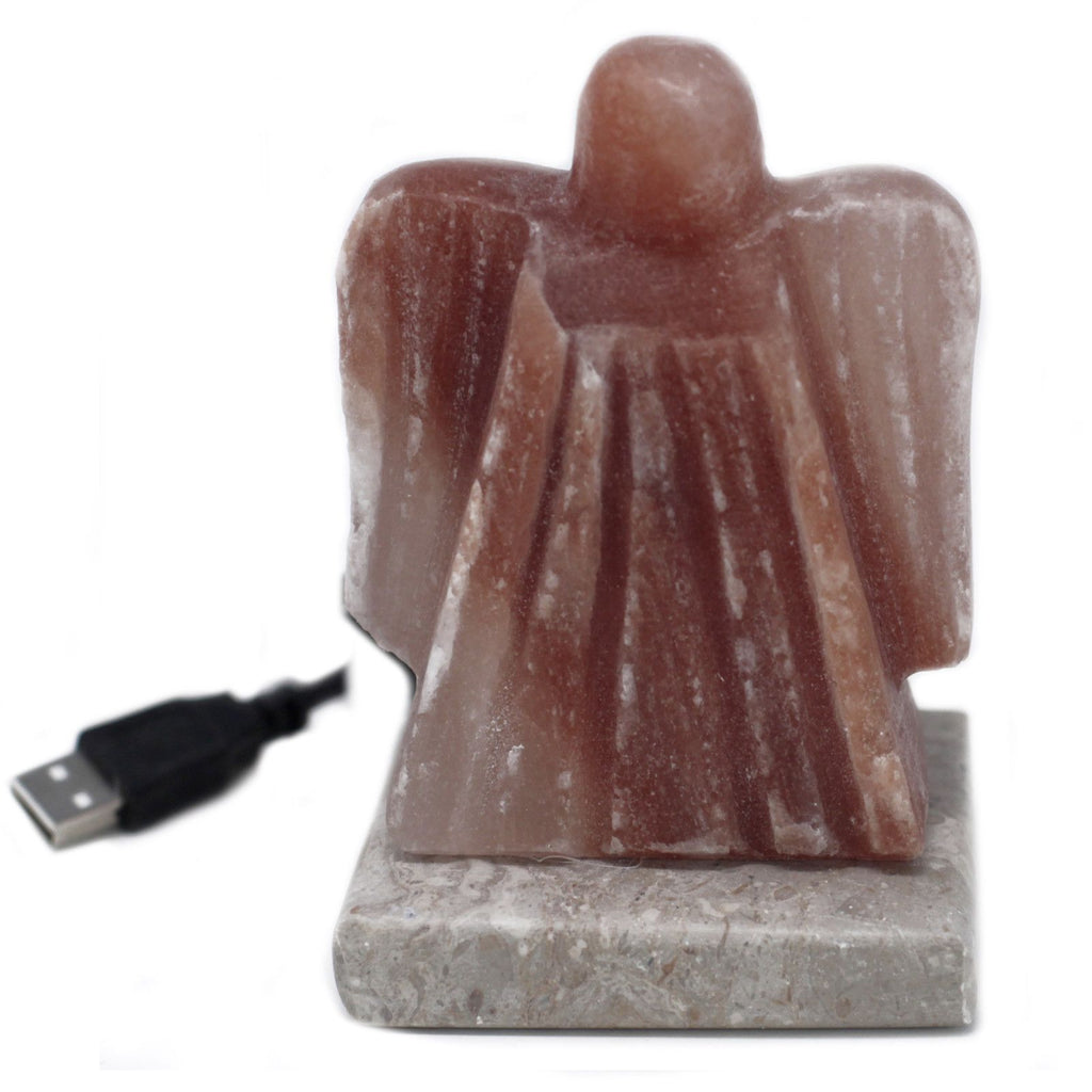 Himalayan Salt lamp USB Angel Shaped (Multi)