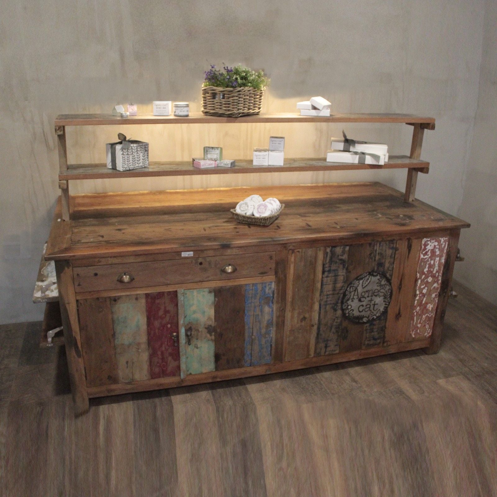 Rustic Charm A&C Large Centre Display Table 207x97x80cm