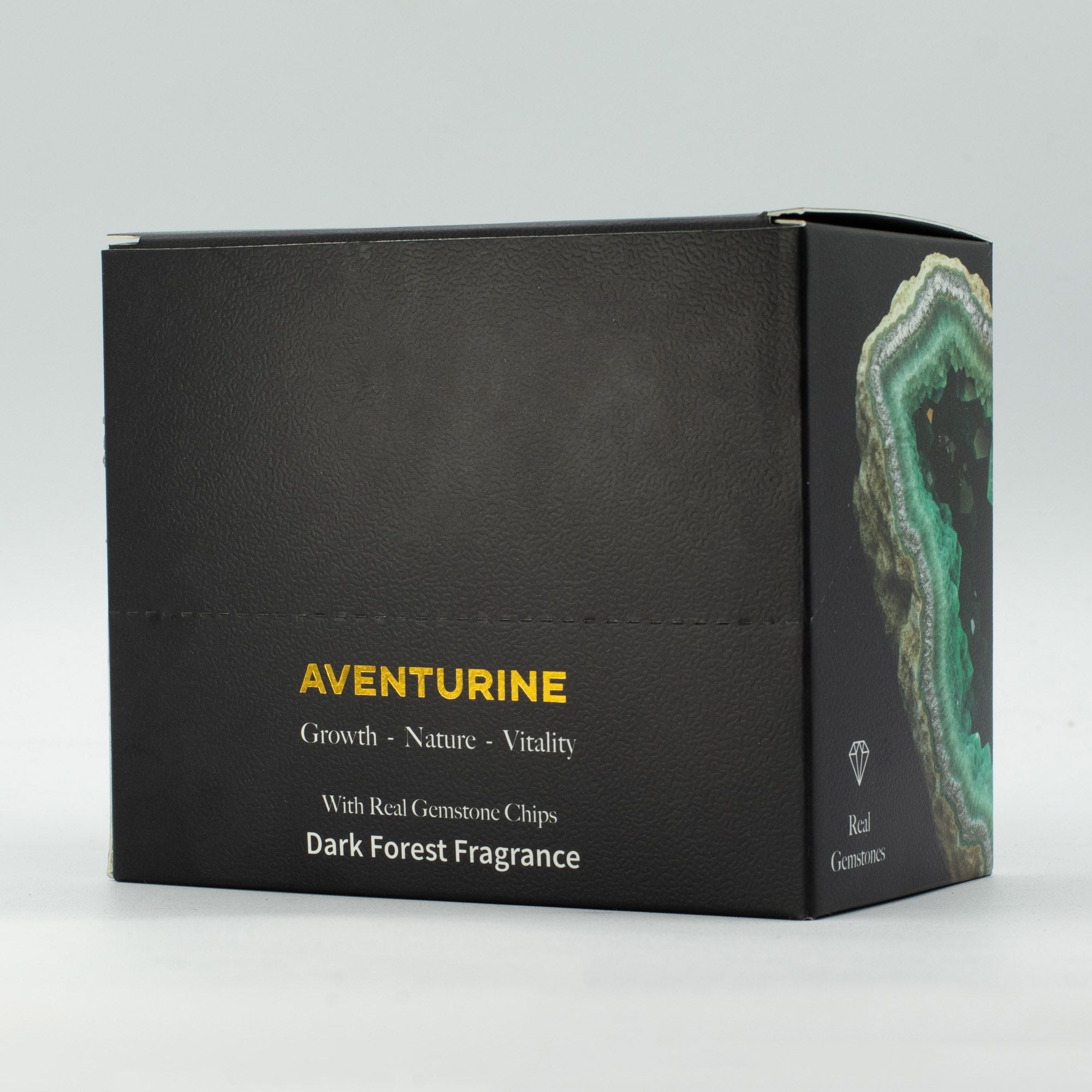 Emerald Forest Crystal Wax Melts Bar With Real Aventurine Gemstone Chips