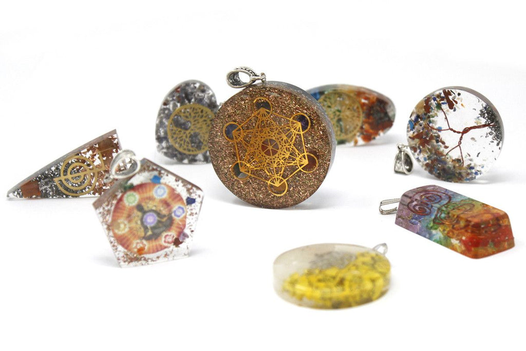 Orgonite Power Pendant Three Metals Power Point