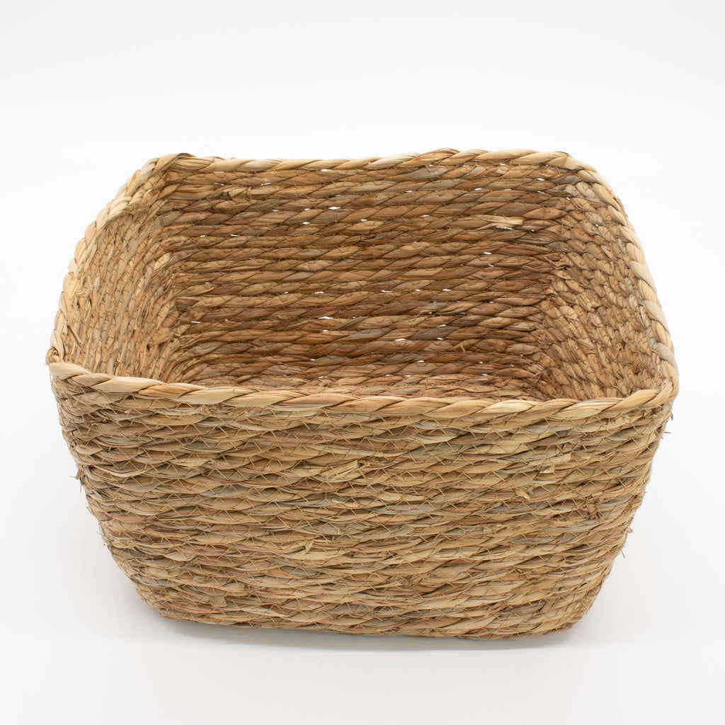 Set of 3 Natural Seagrass Square Baskets