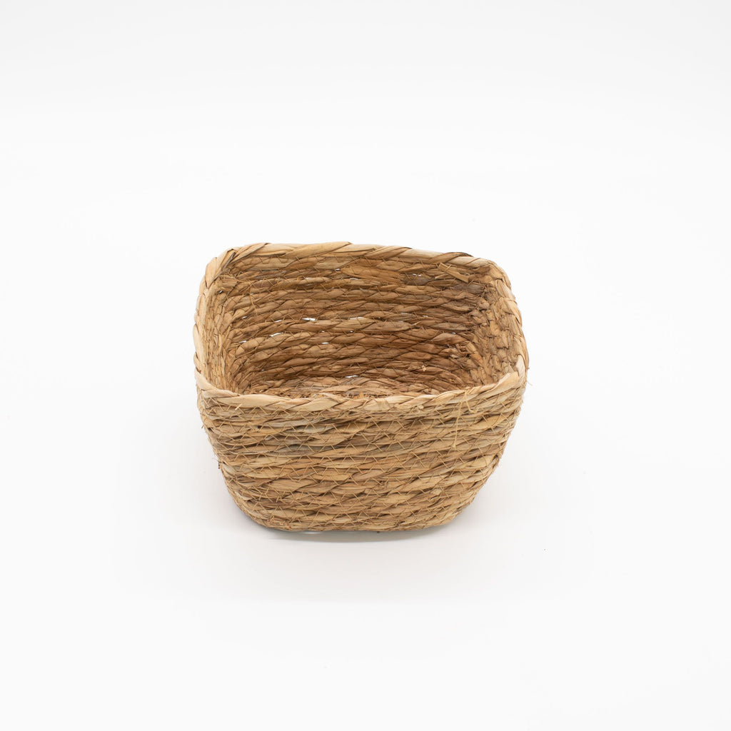 Set of 3 Natural Seagrass Square Baskets