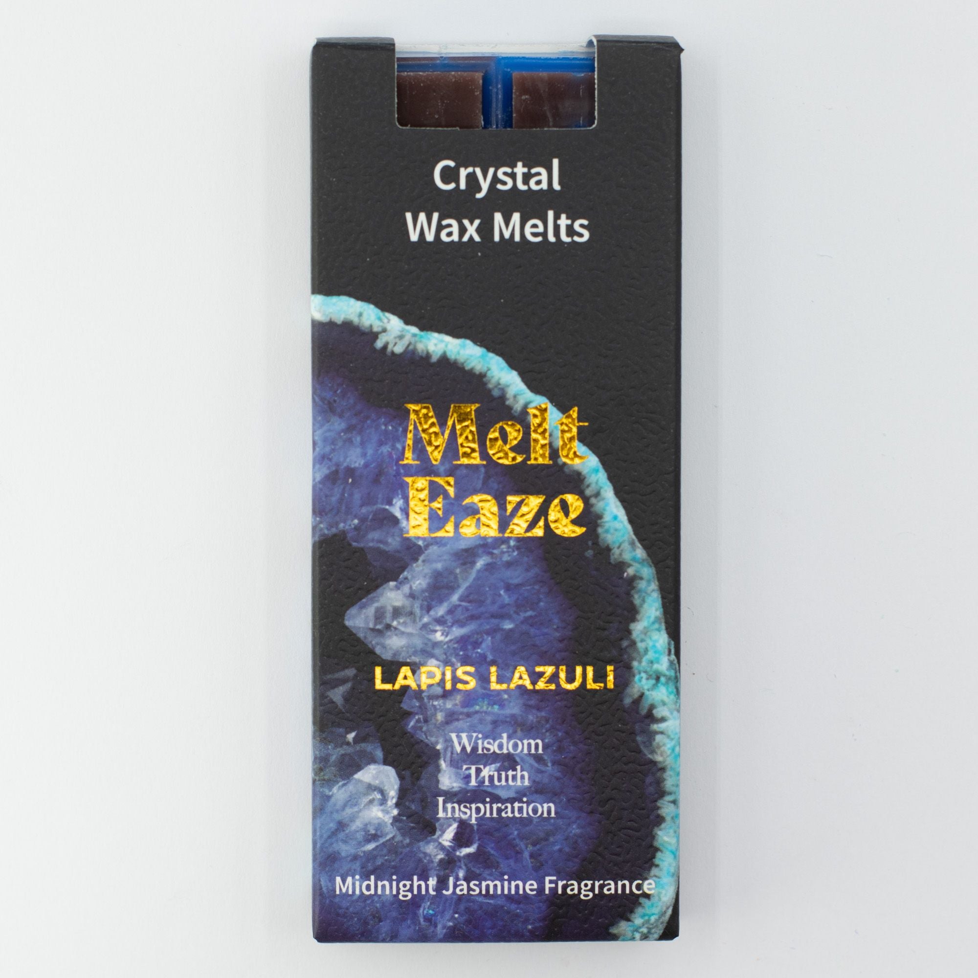 Jasmine Crystal Wax Melts Bar With Lapis Lazuli Gemstone Chips