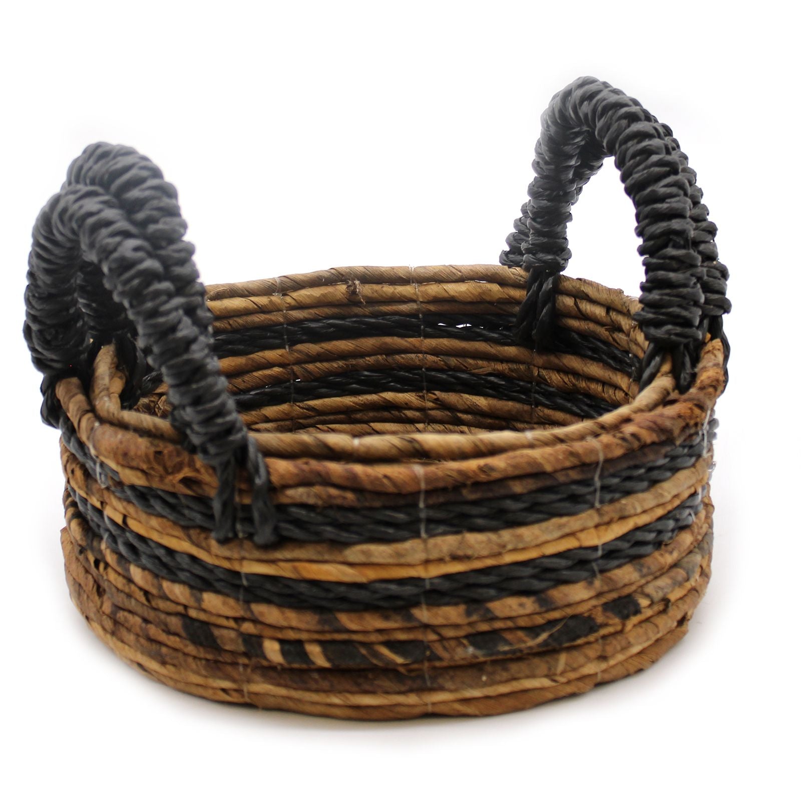 Set of 2 Banana Leaf & Hitam Raffia Basket