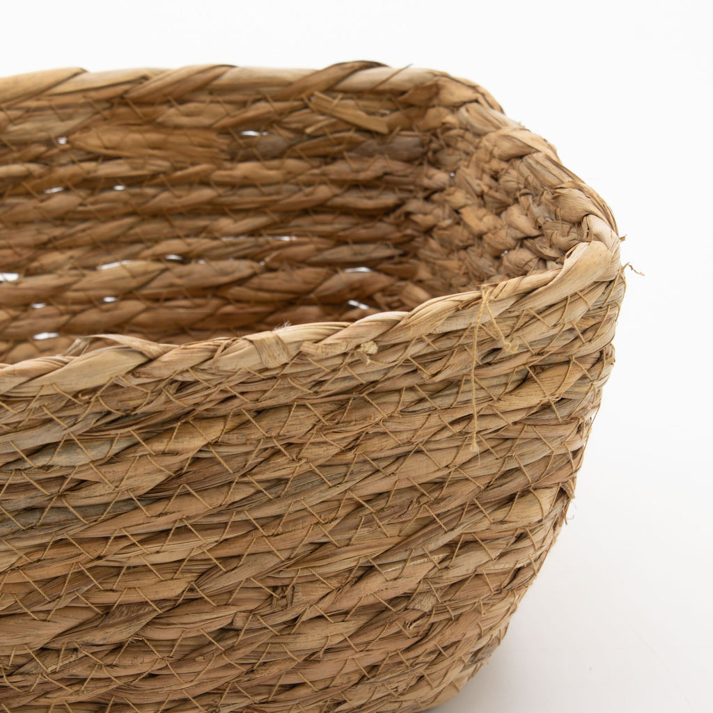 Set of 3 Natural Seagrass Square Baskets